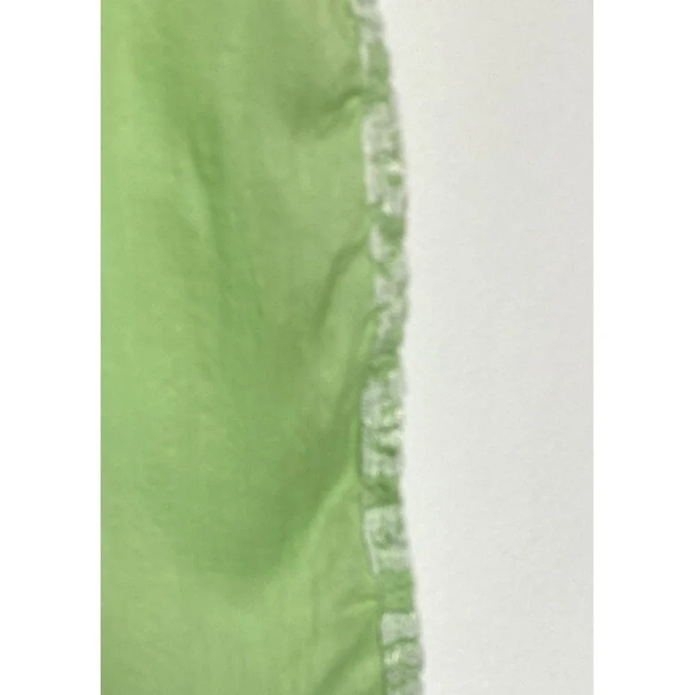 Vintage 1950s-'60s Homemaker Half Apron Green with Lace overlay